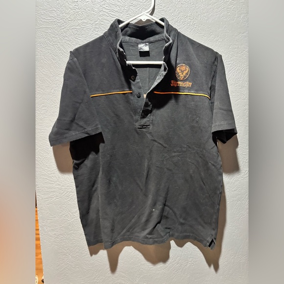 Vintage 2-Sided Jagermeister Polo Shirt Men's Large - Picture 1 of 4